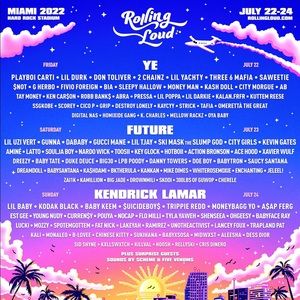 1 GA ROLLING LOUD MIAMI 2022 WRISTBAND TICKET